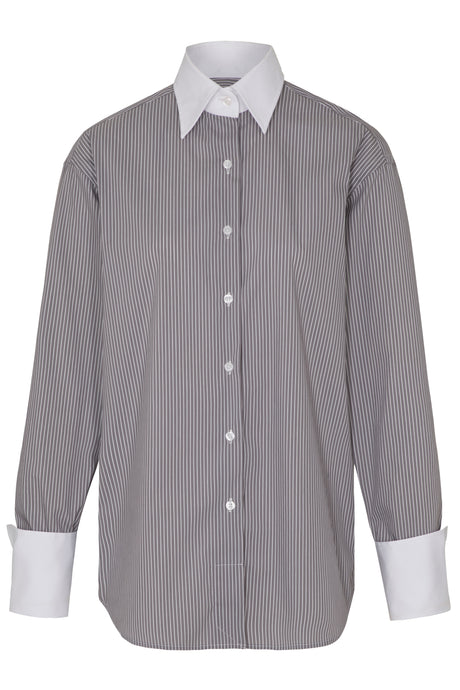 THE STRIPED SHIRT - GREY