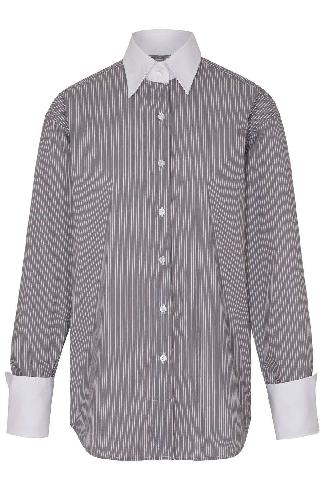 THE STRIPED SHIRT - GREY